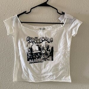 Brandy Melville bonnie the psychedelics aliens top